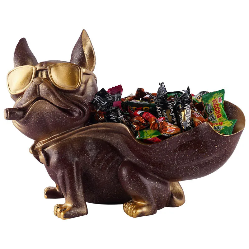 Sir Barks-a-lot Painted Polyresin Show Piece - Brown media 3
