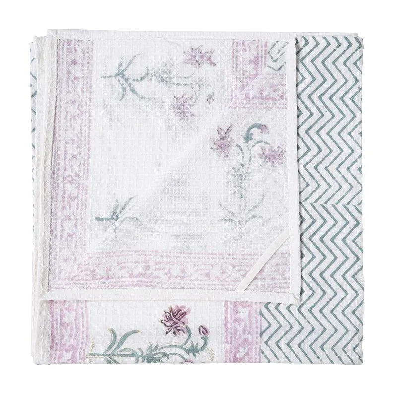 Amuda Floral Waffle Bath Towel media 4