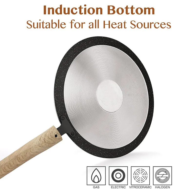 Bergner Terra Black Induction Safe Non-Stick Roti Tawa - 26 cm media 5