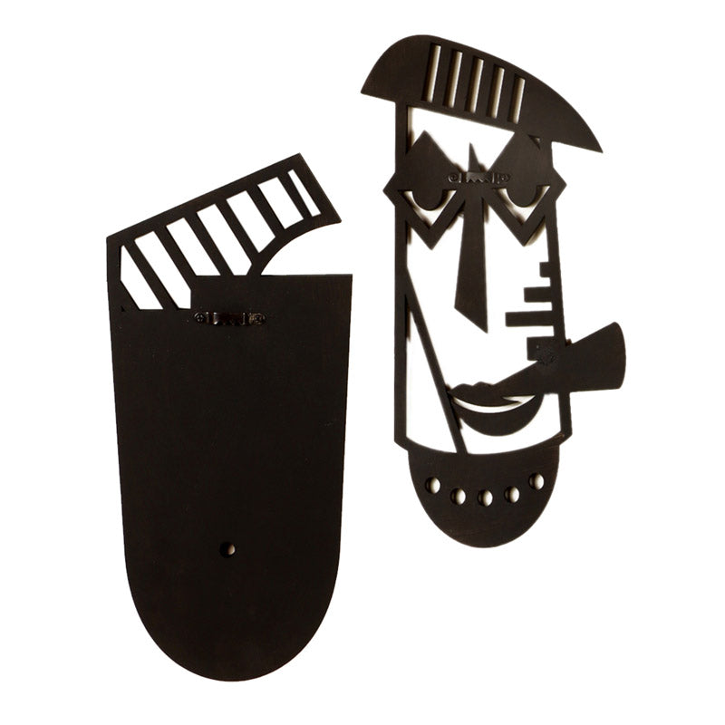 Radha Mask Wooden Wall Accent - Set of Two media 5