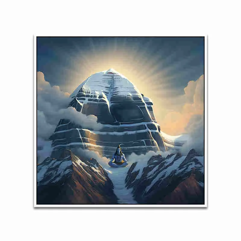 Serenity Of Kailash Wall Art With Frame media 4