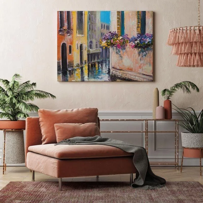 Roofs Of Houses Canvas Wall Painting - Gallery Wrap media 3