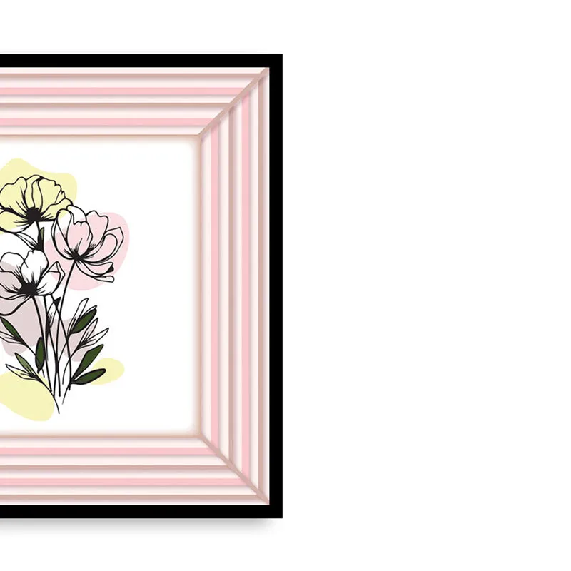 Blushing Buds Wall Art with Black Frame media 4