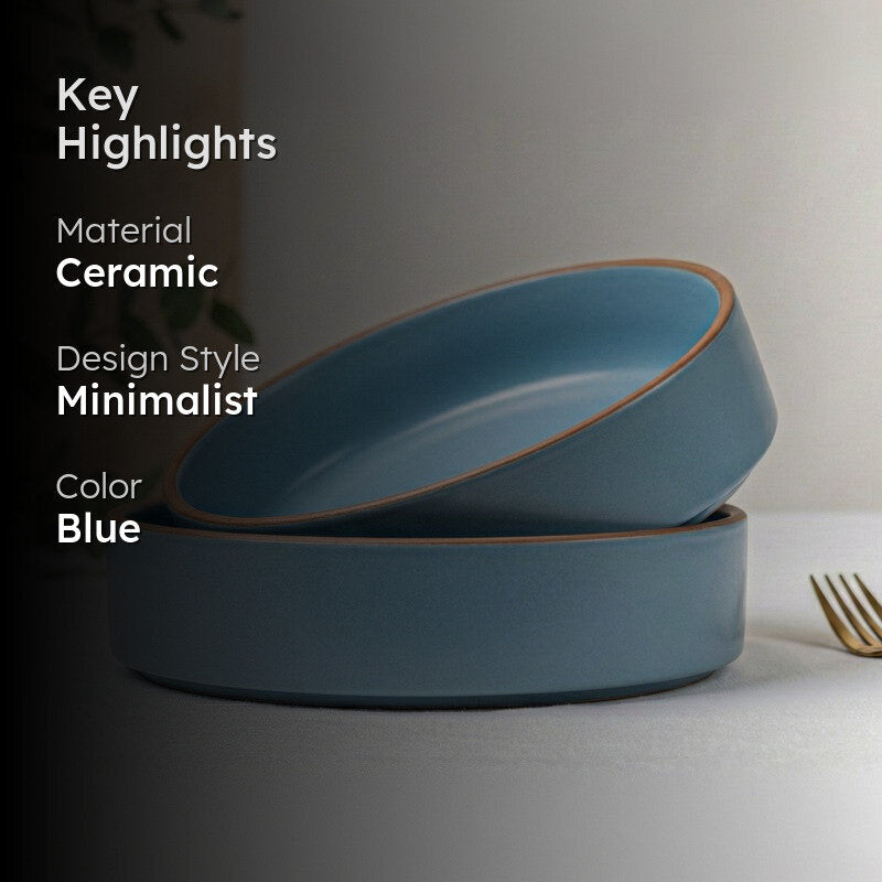Savro Ceramic Salad Bowl (700 mL Each) - Set Of Two media 2