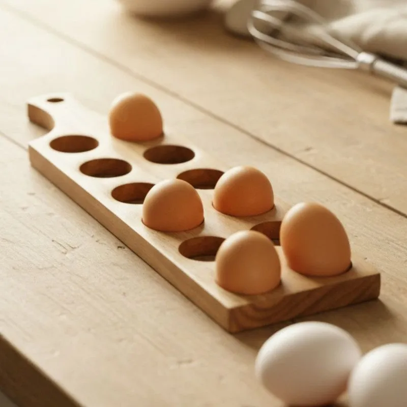 Oaknest Wooden Egg Holder media 4