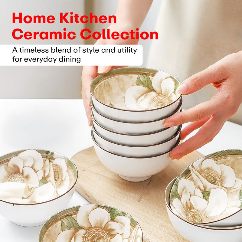 Rioware RangBite Ceramic Snack Bowls (250 mL Each) - Set Of Four media 7