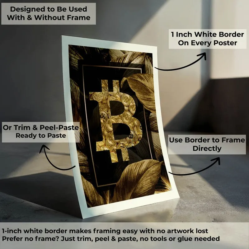 Golden Crypto Bloom Wall Poster media 10