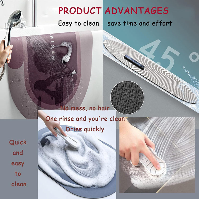 Elegant Fiora Anti-Skid Rubber Bath Mat media 7