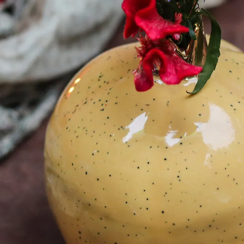 Pomegranate Ceramic Vase - Yellow media 5