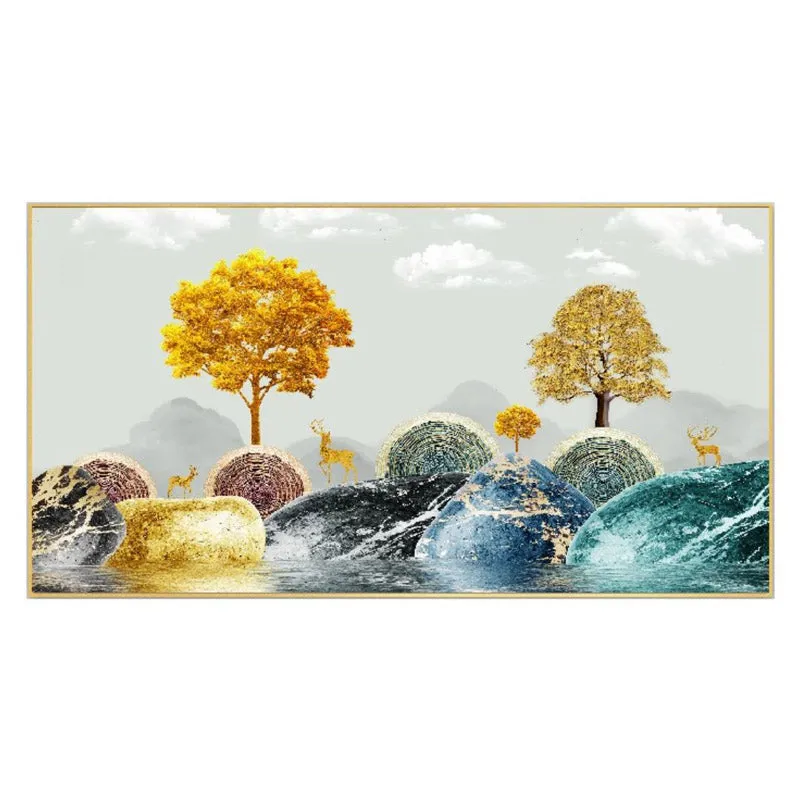 Arboreal Reverie Canvas Wall Painting media 3