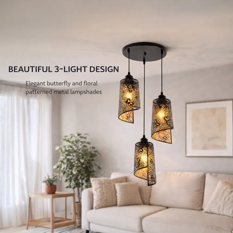 Botanic Metal Cluster Ceiling Lamp media 8