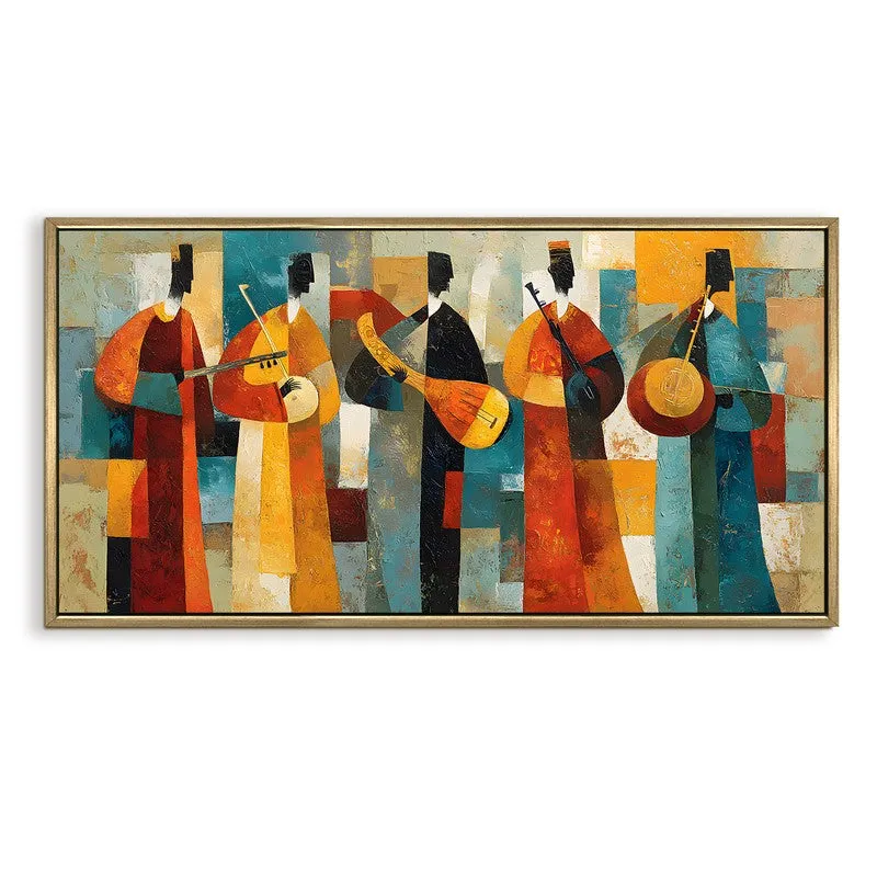 Cultural Cadence Canvas Wall Painting With Frame media 3