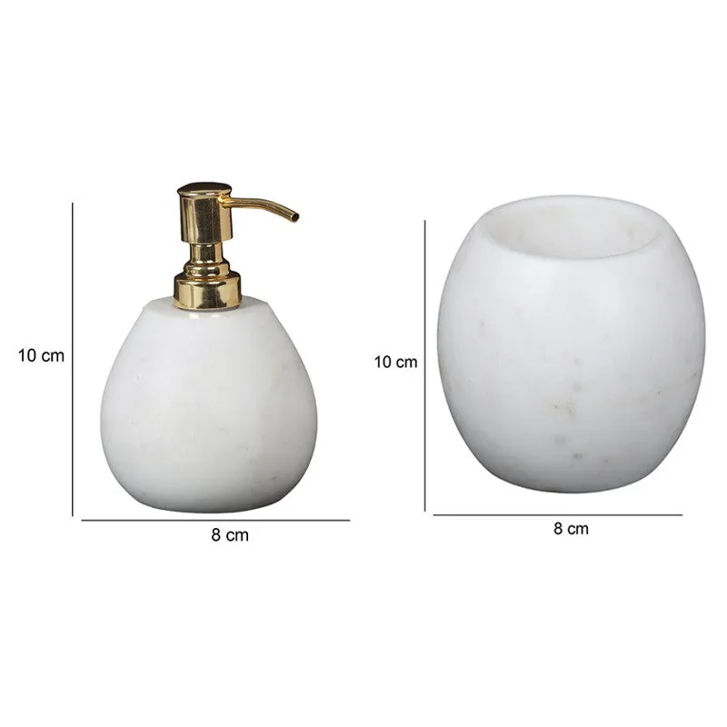 Sofi Marble Bathroom Set (Gold) - Two Piece Set media 5