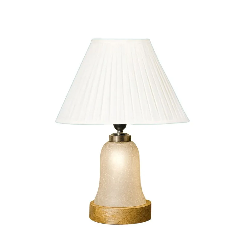 Zoravelle Pleatra Wooden Table Lamp - White media 4