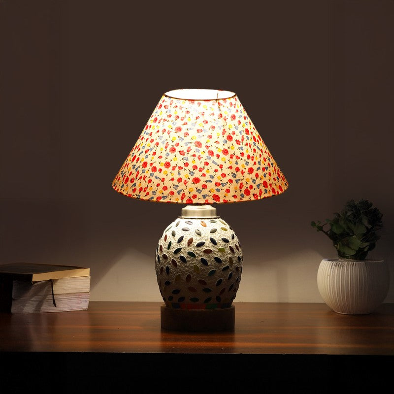 Elyra Fleura Arbor Wooden Table Lamp - Multicolor