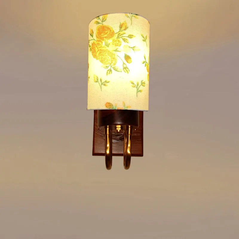 Gilded Arch Cotton Wall Lamp - White,Orange media 5
