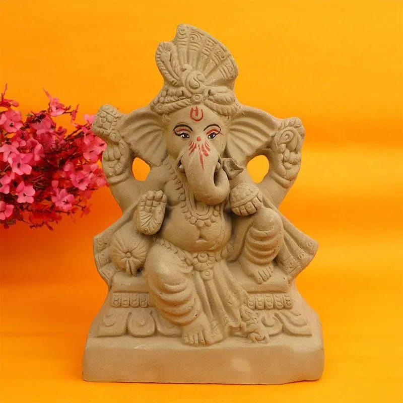 Ganesha Clay Murti media 1