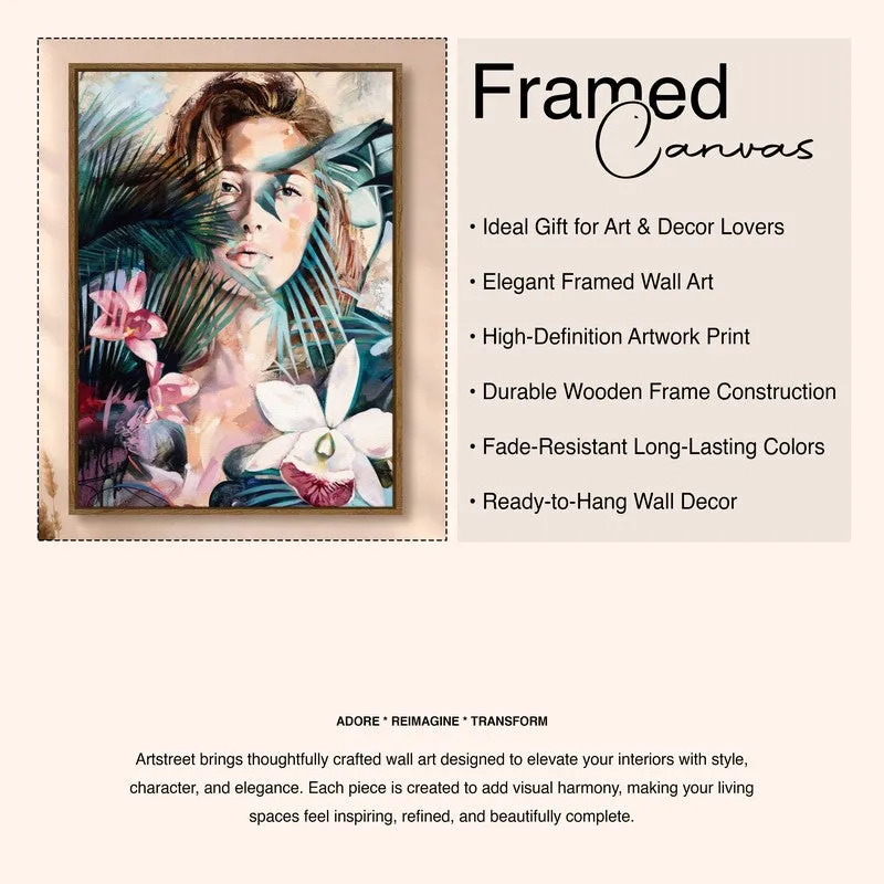 Shape of Her Canvas Wall Art With Frame media 6