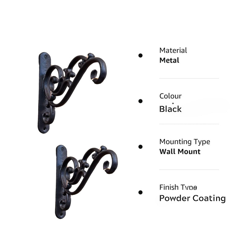 Amiya Wall Bracket (Black) - Set Of Two media 5