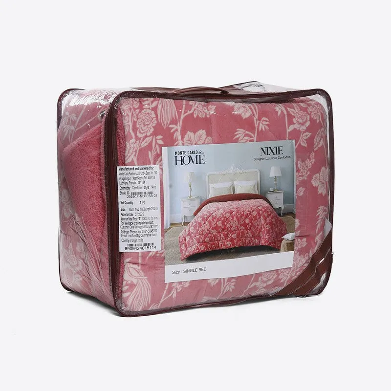 Monte Carlo Floral Bliss Comforter (Pink) - 1114 GSM media 7