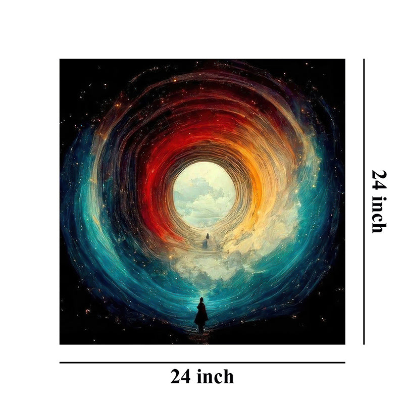 Colorful Cosmic Tunnel Wall Painting media 8
