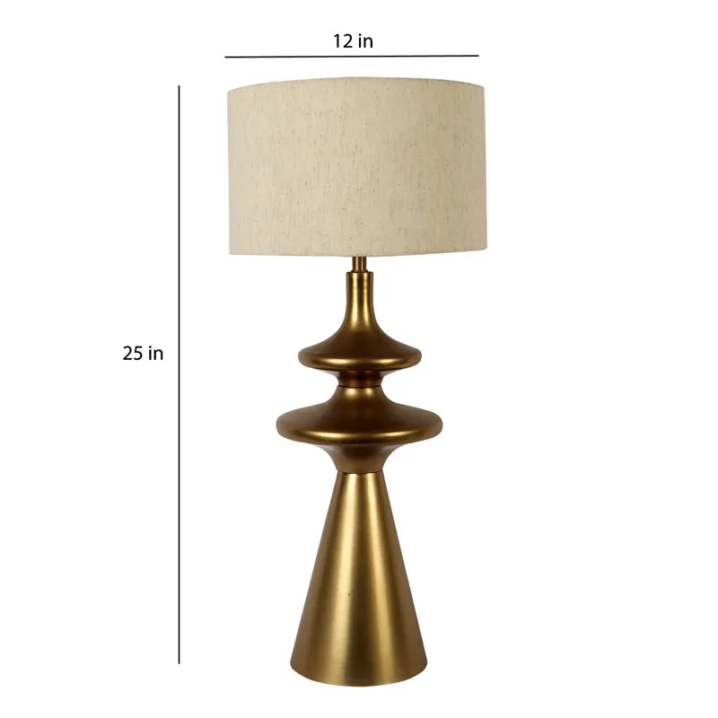 Alumea Metal Table Lamp - Gold,White media 5