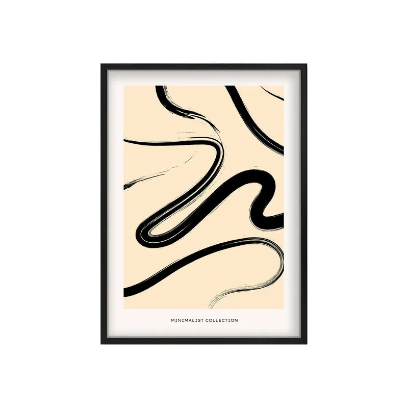Fluid Balance Canvas Wall Painting With Black Frame media 3