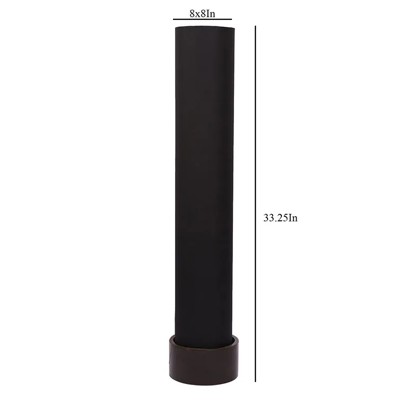 Neila Wooden Tower Floor Lamp - Black media 5