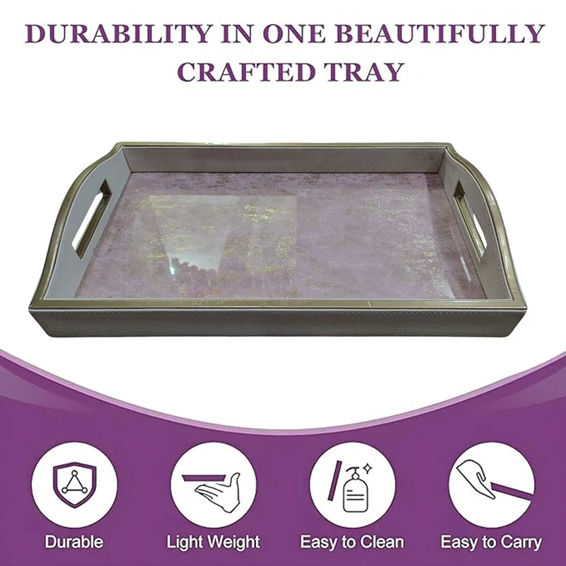 Laune Faux Leather Serving Tray media 4