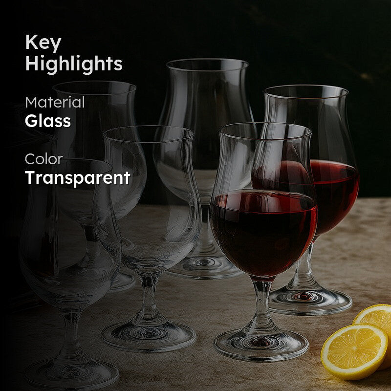 Loryn Bohemia Crystal Wine Glass(190 mL) - Set Of Six media 2