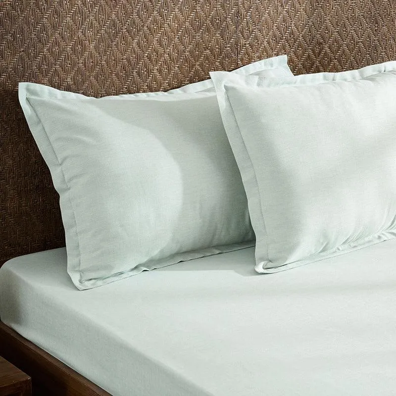Lunar Weaves Bed Sheet - Tinsel Bamboo Cotton Bedsheet - 130 GSM media 1