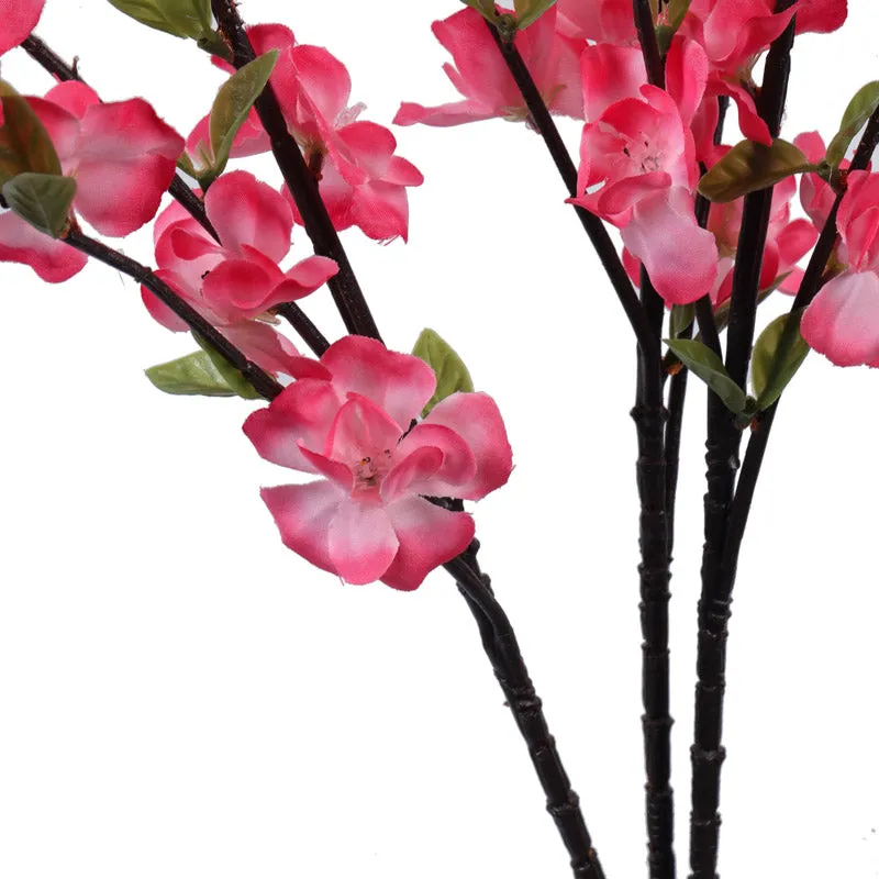 Artificial Realistic Cherry Blossom Flower Stick - Pink media 7