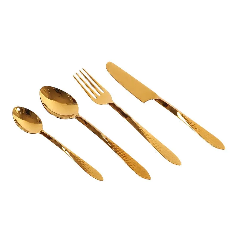 DUNE HAMMERED CUTLERY Set - Four Piece Set media 3