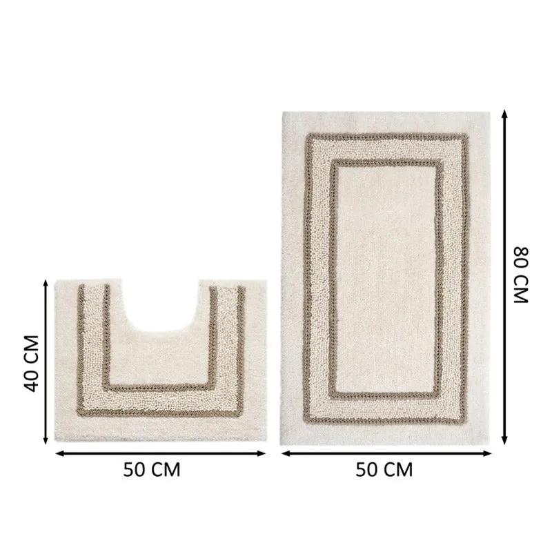 SpaStep Cotton Bath Mat (Ivory) - Set of Two media 10