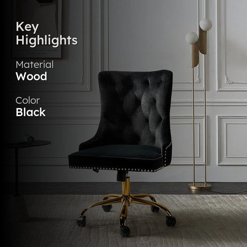 Seatra Neem Wood Office Chair - Black media 2