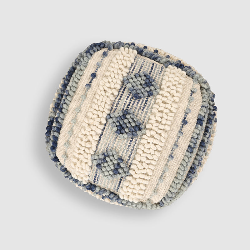 Woven Whim Macrame Pouffe media 3