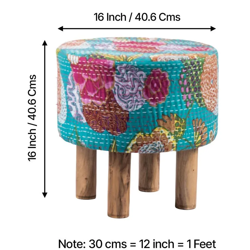 Yrixon Acacia Wooden Ottomans - Multicolor media 10