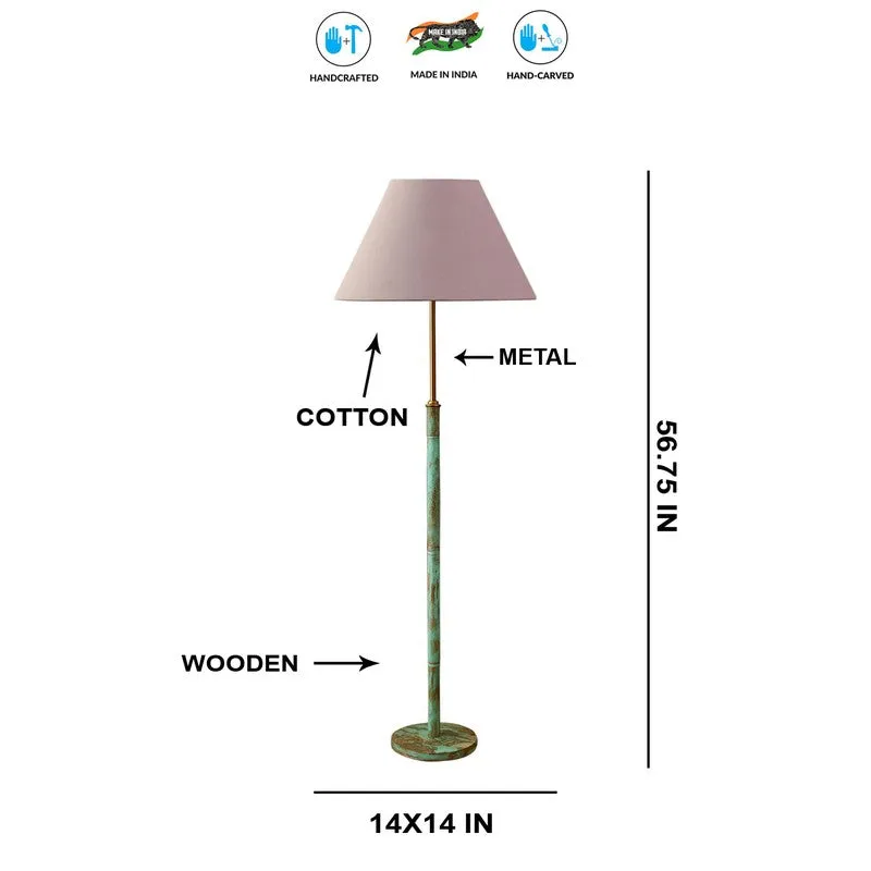 Canyon Glow Wooden Floor Lamp - Grey media 8