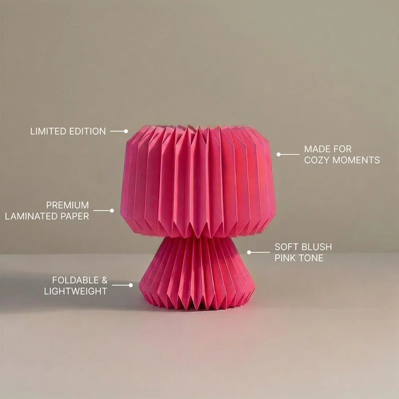 Fig Living Ori Mini Paper Table Lamp - Pink media 7