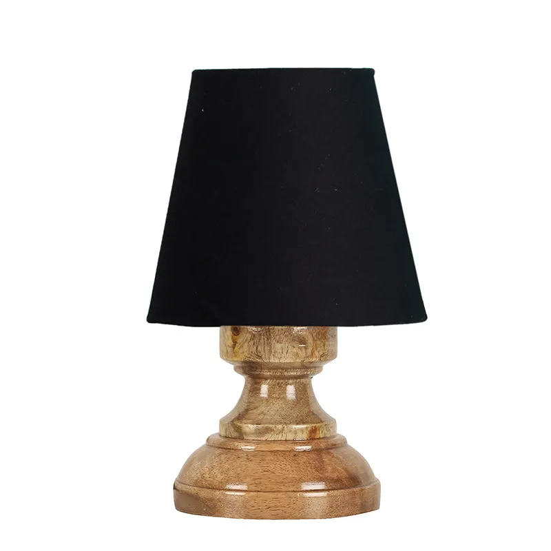 Harolda Fabric Table Lamp - Black,Brown media 4