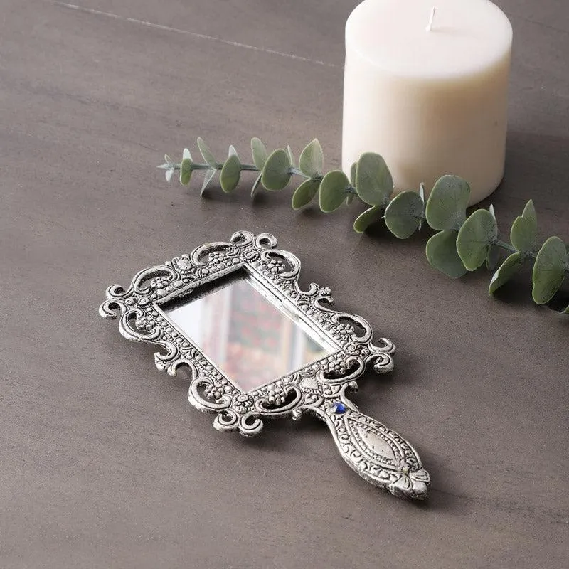 Suma Vintage Hand Mirror - Silver media 1