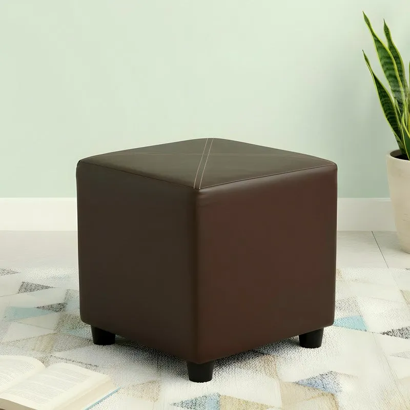 Lrixon Pine Wood Pouffe (Brown) - Set Of Two media 4