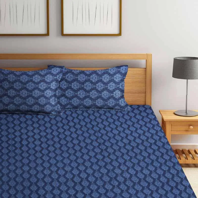 Maira Printed Cotton Bedsheet - 300 TC media 3