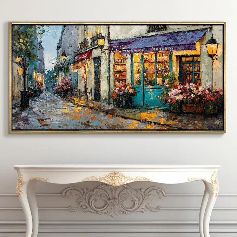 Petal Pavement Canvas Wall Painting With Frame media 5