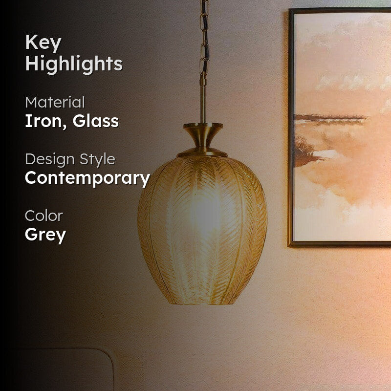 Antum Iron Ceiling Lamp - Smokey Gold media 2