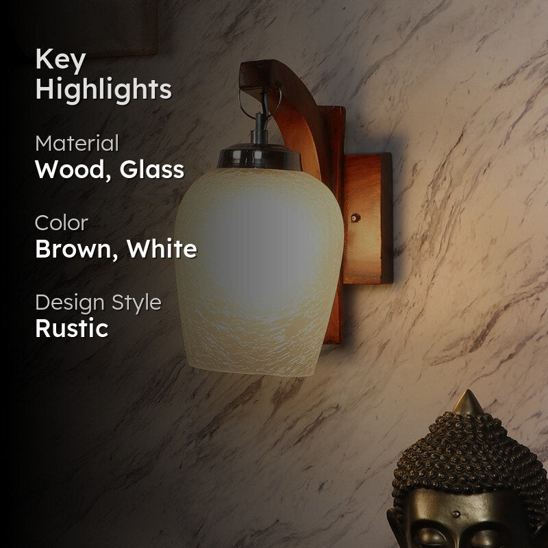 Lorna Wooden Wall Lamp media 2