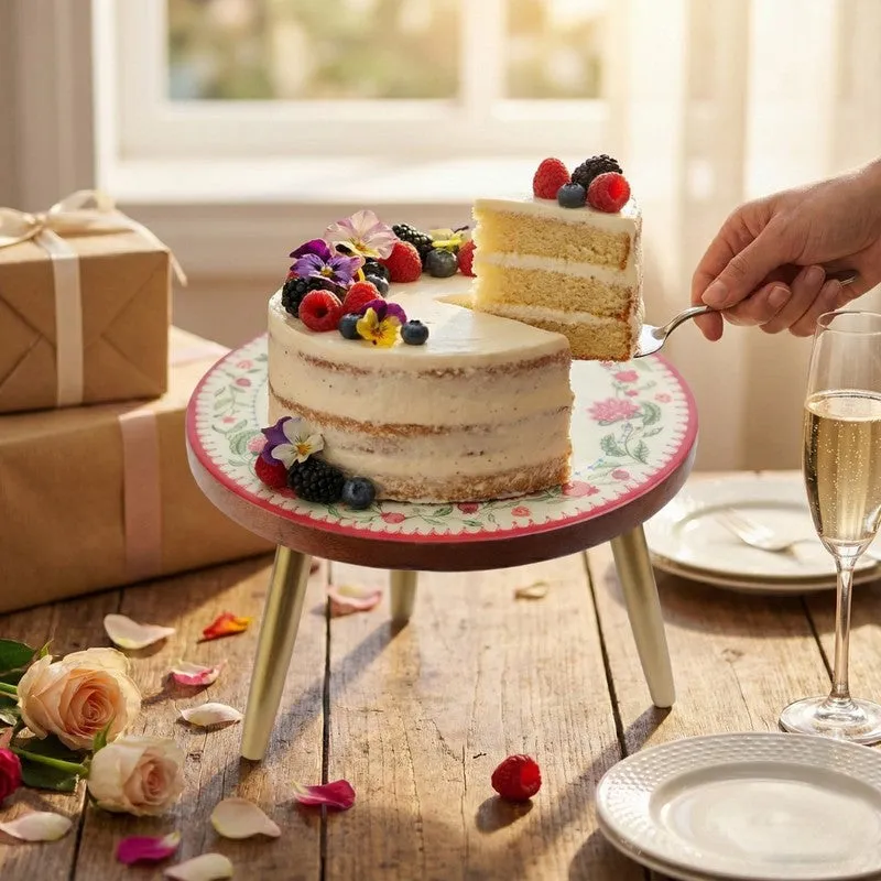 Classic Bloom Cake Stand - Multicolor media 4