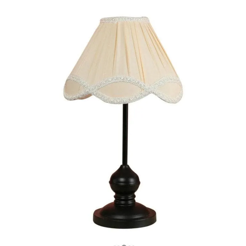 Margot Misa Fabric Table Lamp - White,Black media 4