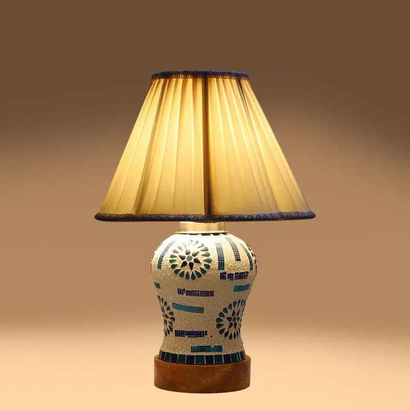 Sonara Pleated Wooden Table Lamp - Multicolor media 7