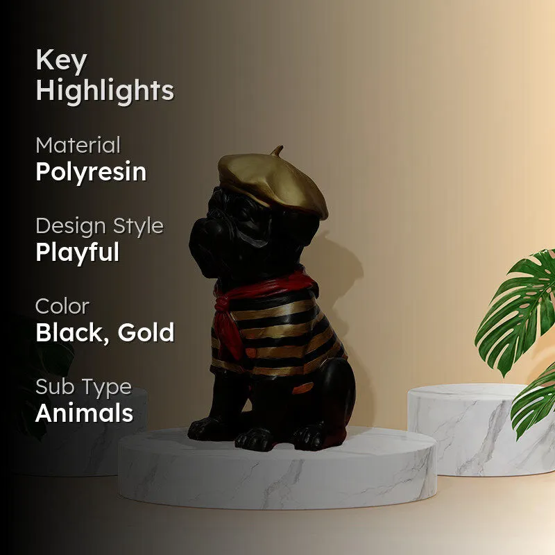 Dapper Pupper Polyresin Showpiece media 2